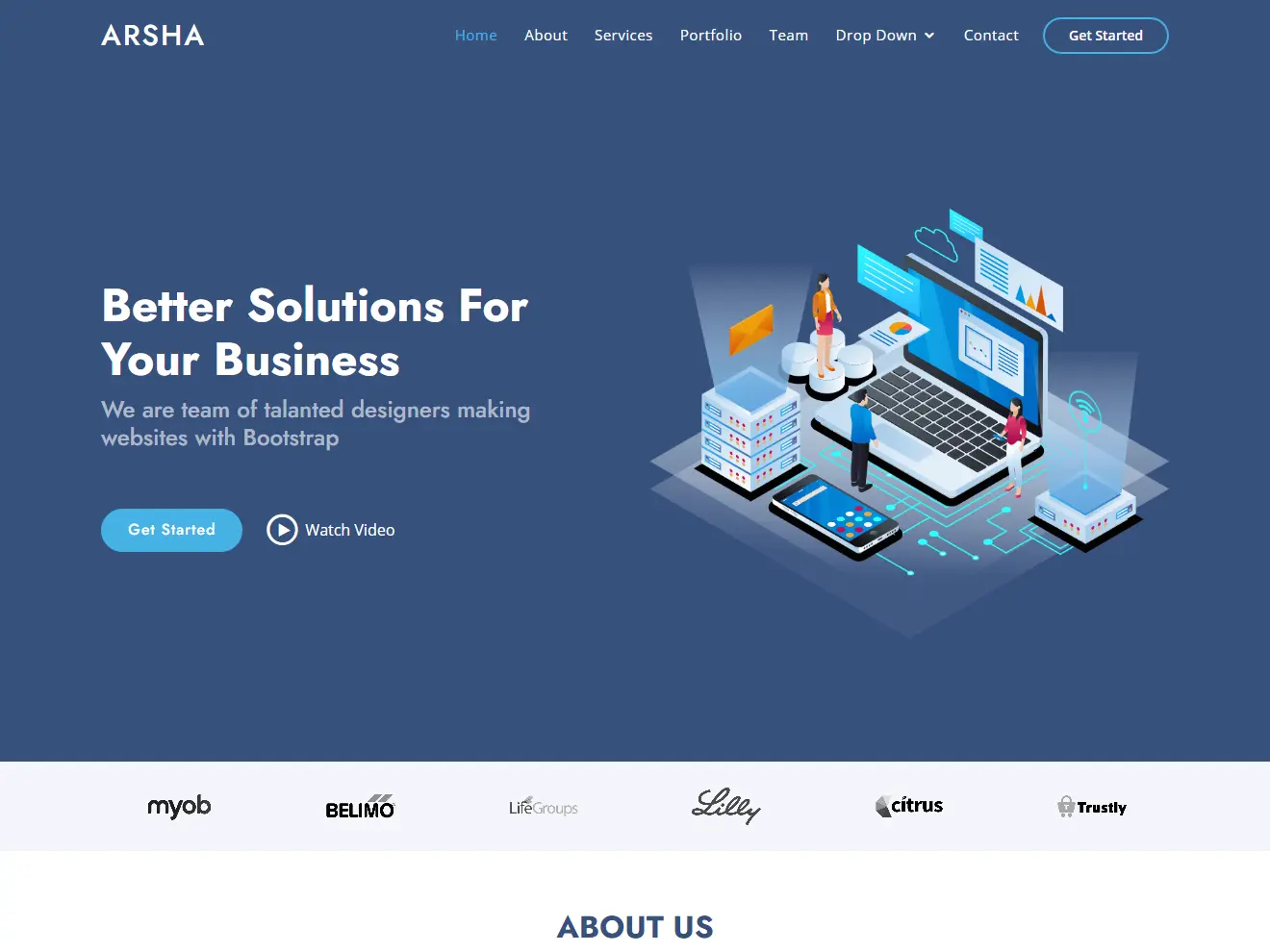 Free Corporate Bootstrap HTML Template| Fully responsive template | Latest Bootstrap version